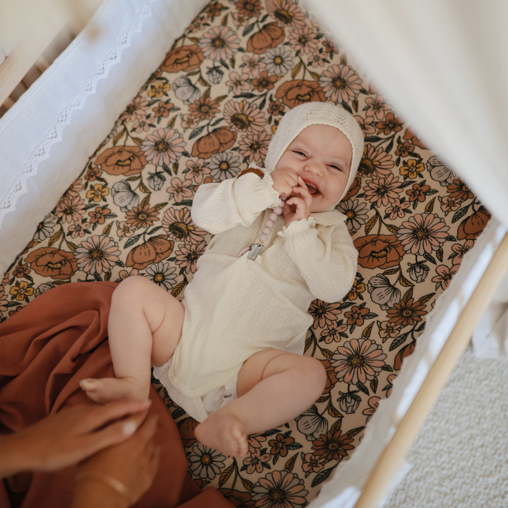 Organic Cotton Muslin Crib Sheet - Various Colors