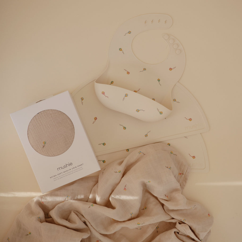 Organic Cotton Muslin Crib Sheet - Various Colors