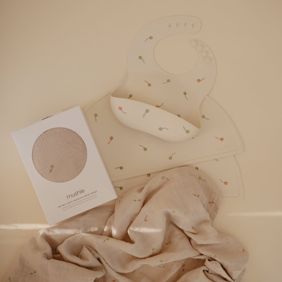 Organic Cotton Muslin Crib Sheet - Various Colors