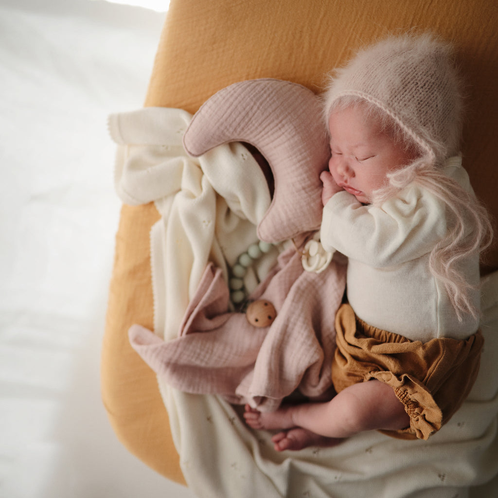 Organic Cotton Muslin Crib Sheet - Various Colors