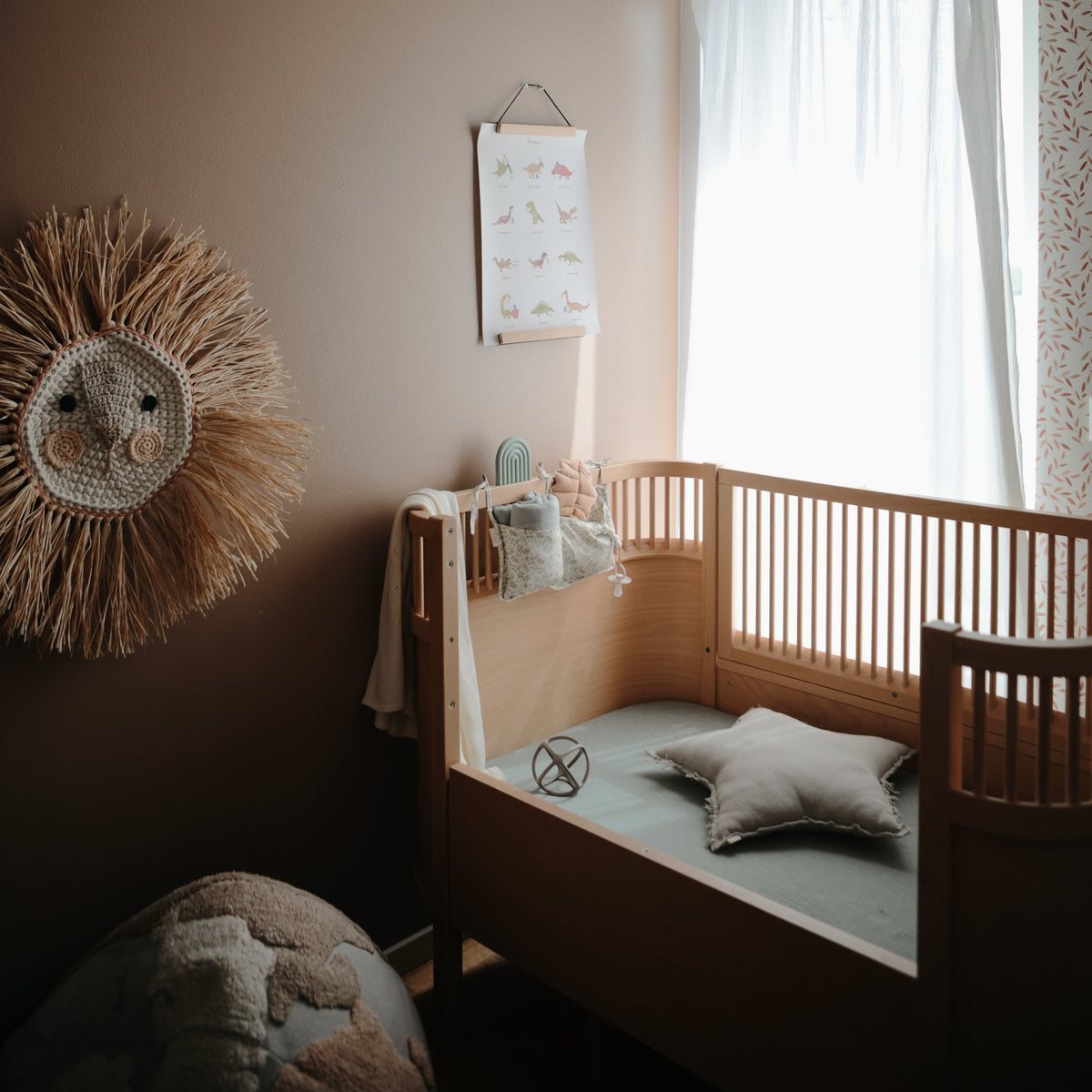 Organic Cotton Muslin Crib Sheet - Various Colors