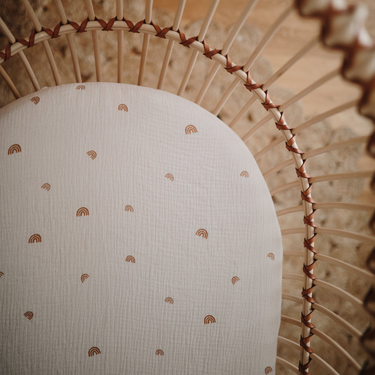 Organic Cotton Muslin Crib Sheet - Various Colors
