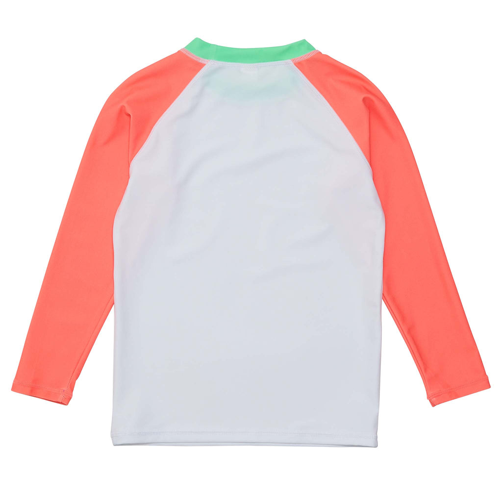 Rash guard- white coral*