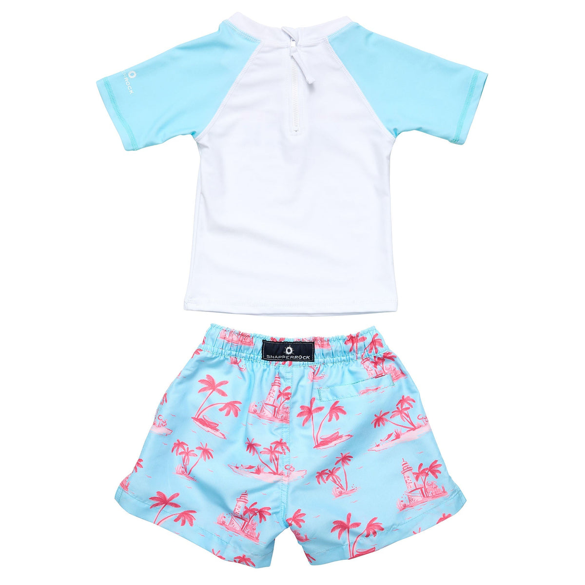 Rash guard swim set- lighthouse island*
