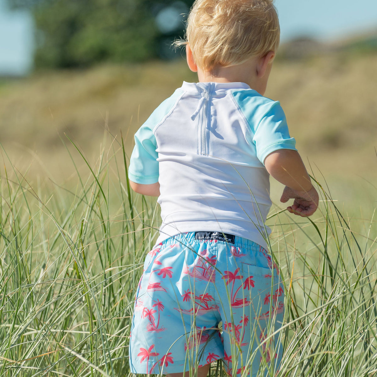 Rash guard swim set- lighthouse island*