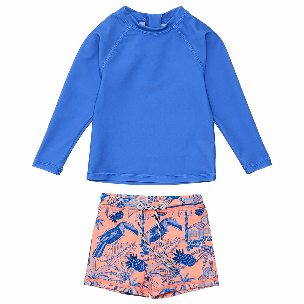 Rash guard swim set- Tropicana vacay*