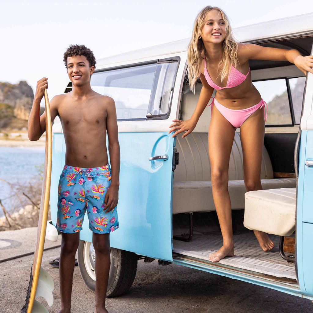 Swim short- kaleido fish*
