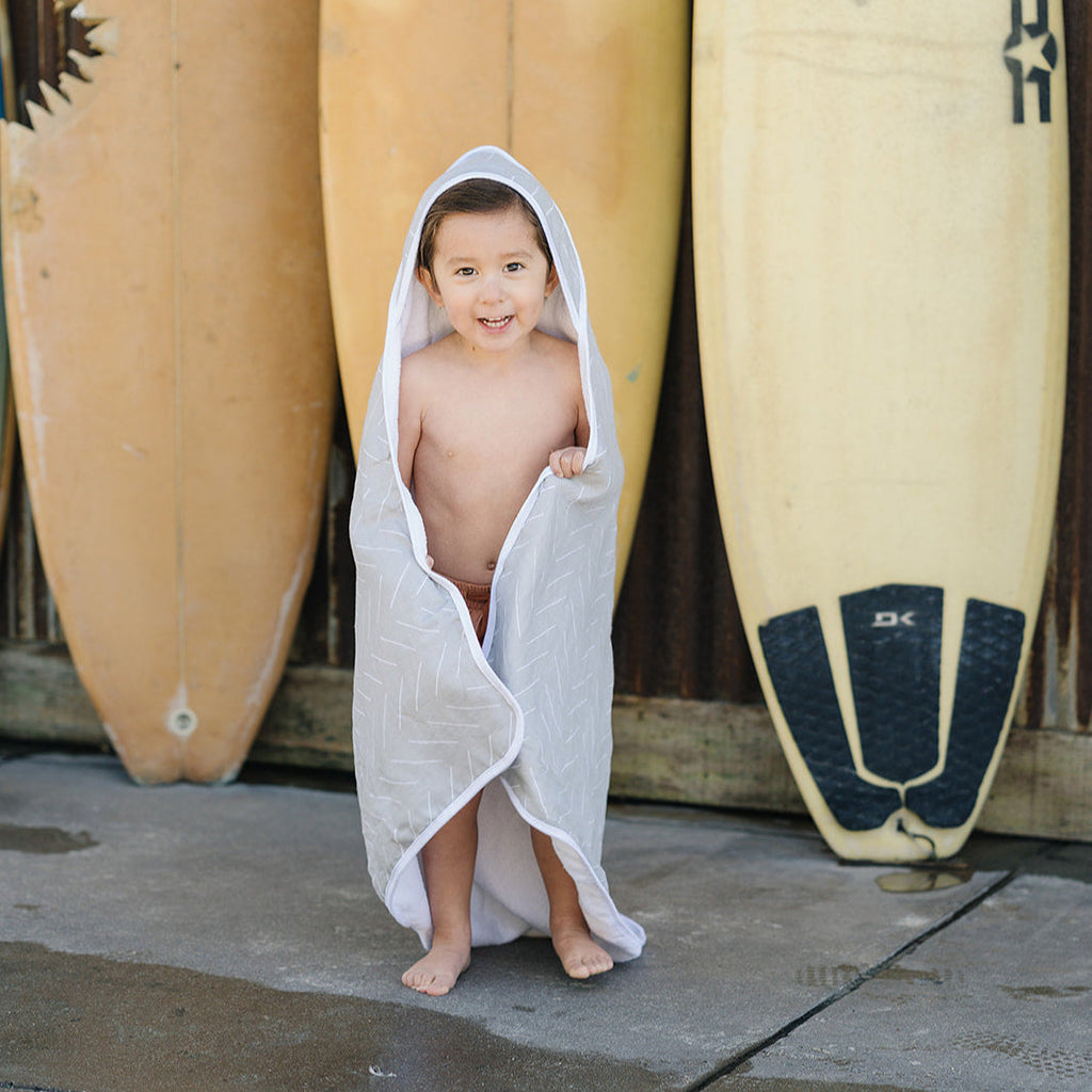 Muslin hooded towel- desert sage*