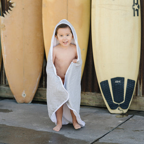Muslin hooded towel- desert sage*