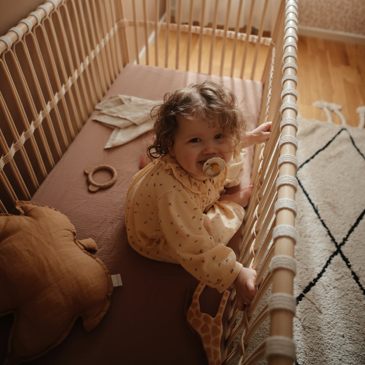 Organic Cotton Muslin Crib Sheet - Various Colors