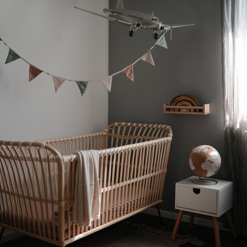 Organic Cotton Muslin Crib Sheet - Various Colors