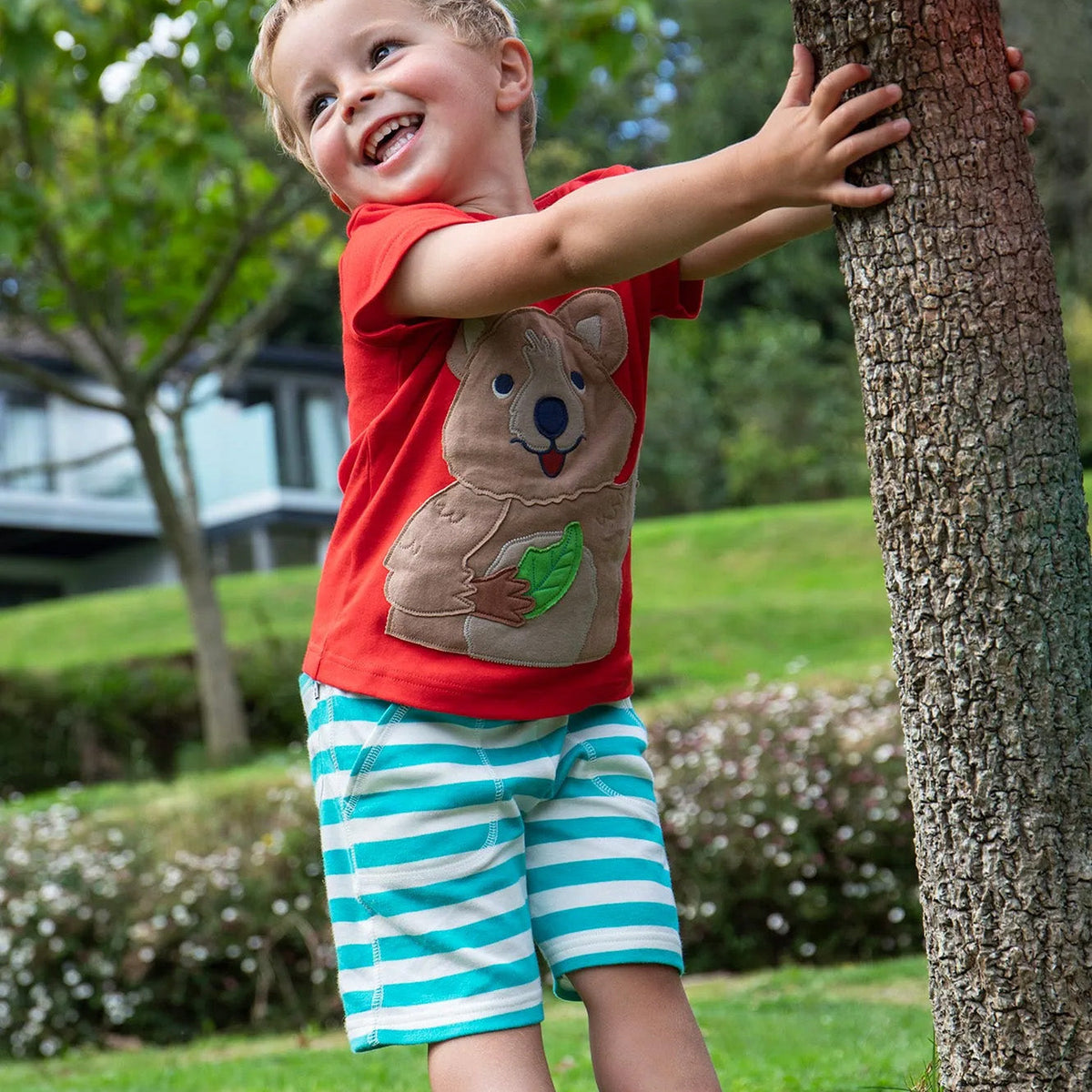 Shorts- sea moss stripe