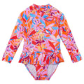 Skirt swimsuit- blooming sunset*