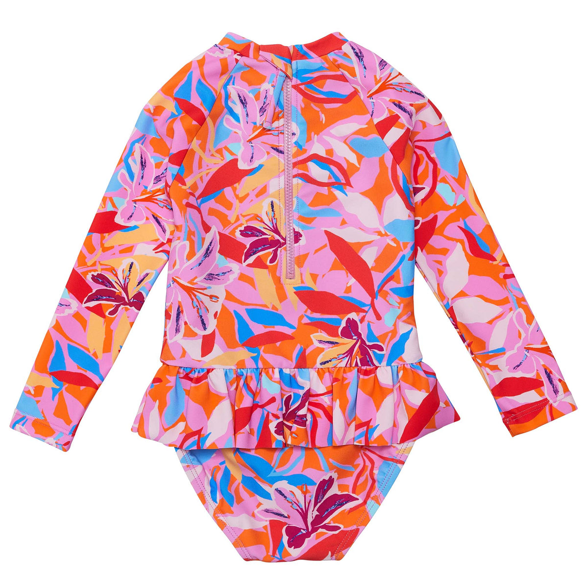Skirt swimsuit- blooming sunset*