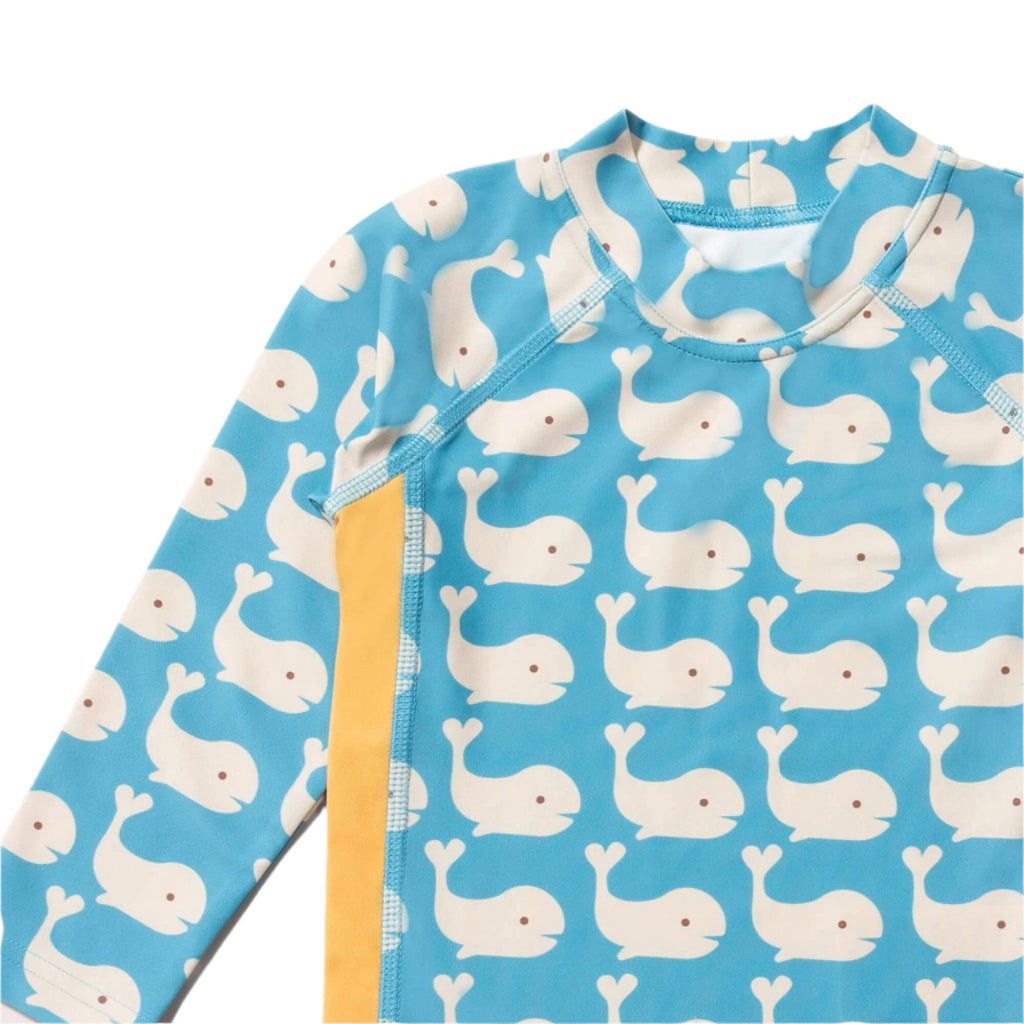 Rash guard- blue whales