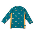 Rash guard- teal rainbows