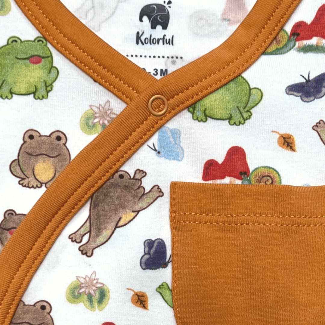 Kimono short romper- meadow*