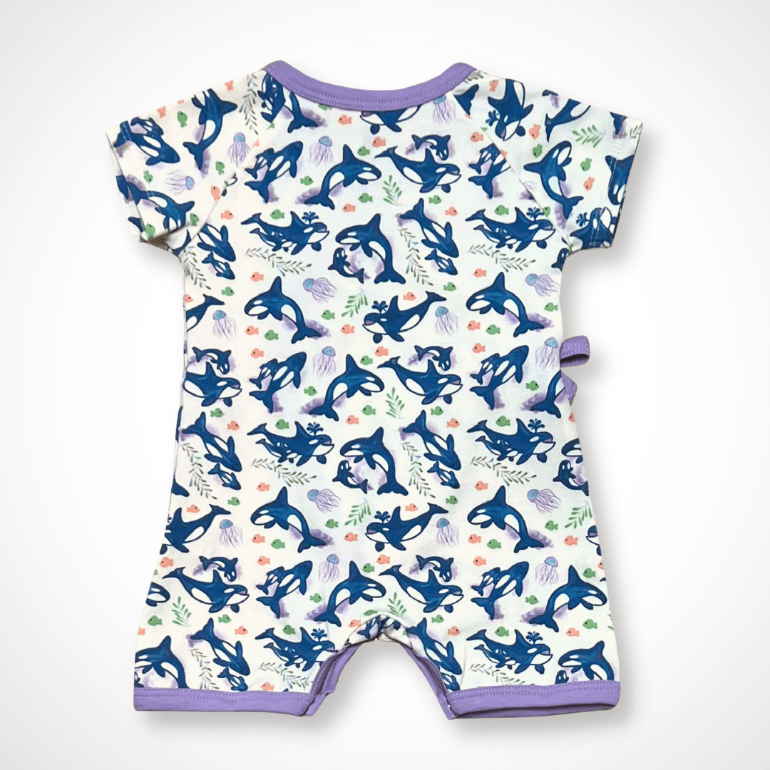 Kimono short romper- orca*