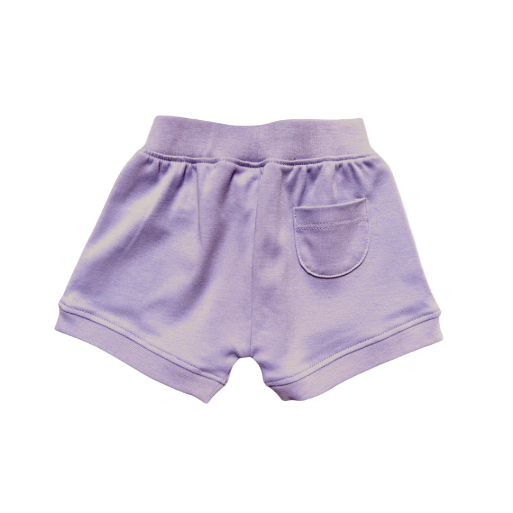 Short-sleeved bodysuit & shorts set- orca*