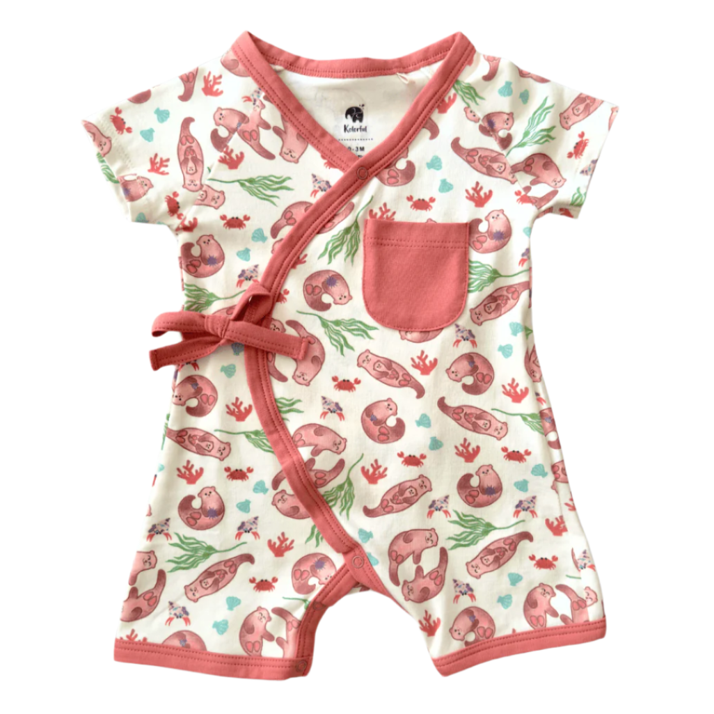 Kimono short romper- otter*