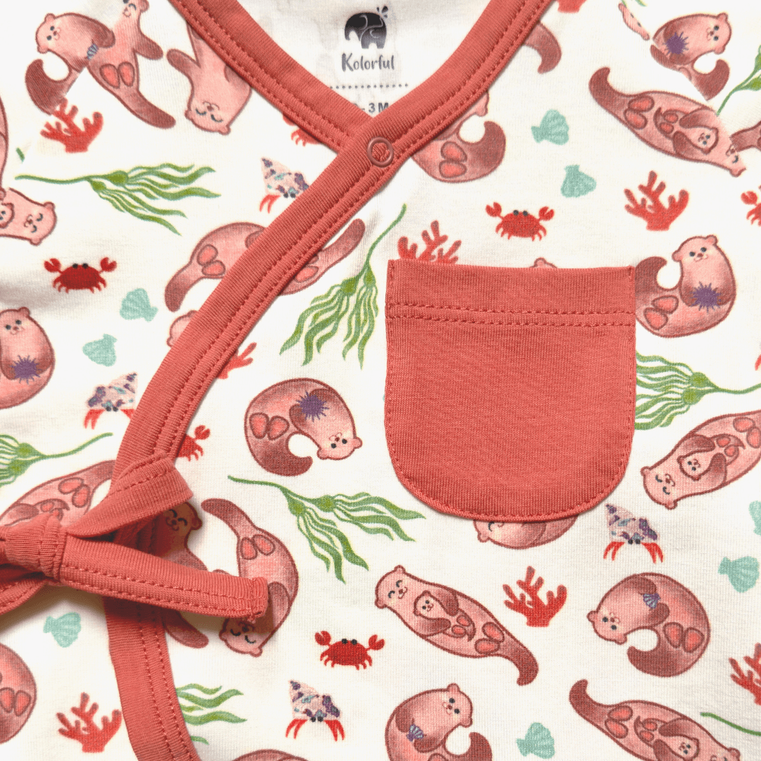 Kimono short romper- otter*