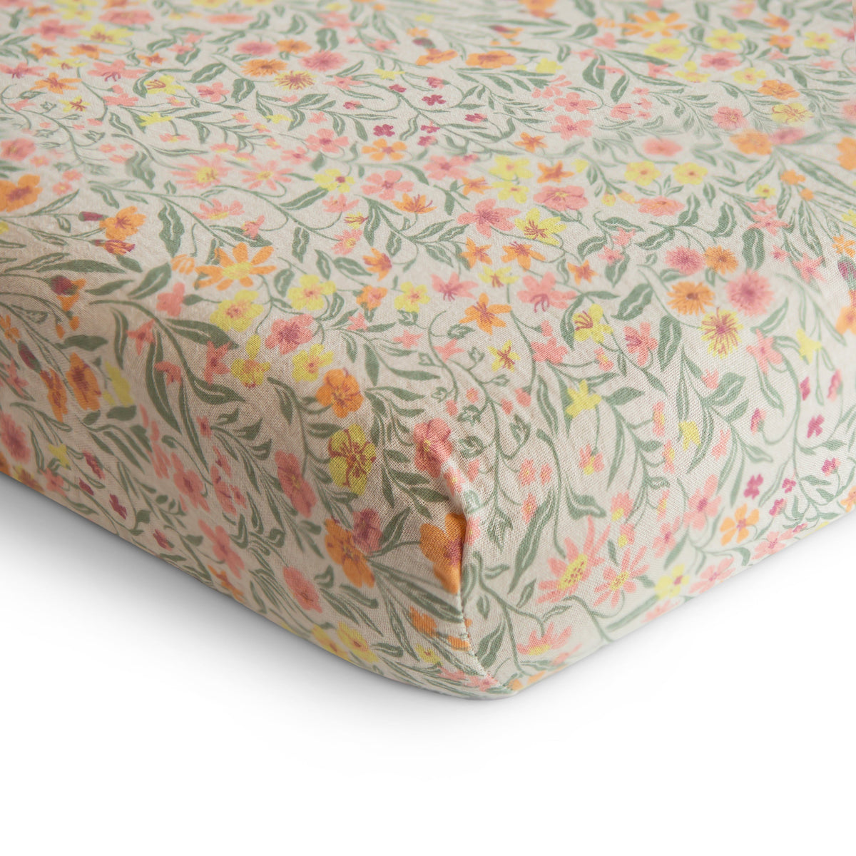 Organic Cotton Muslin Crib Sheet - Various Colors