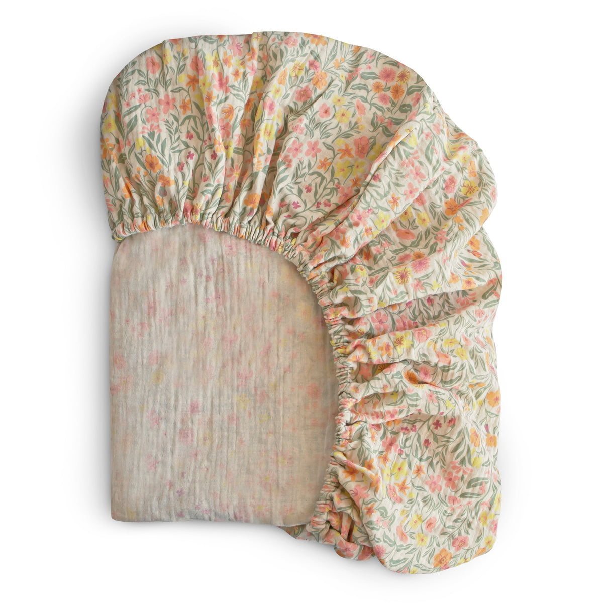 Organic Cotton Muslin Crib Sheet - Various Colors