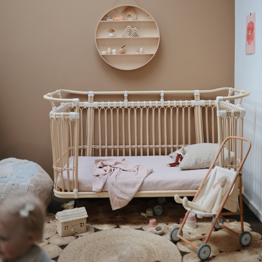 Organic Cotton Muslin Crib Sheet - Various Colors