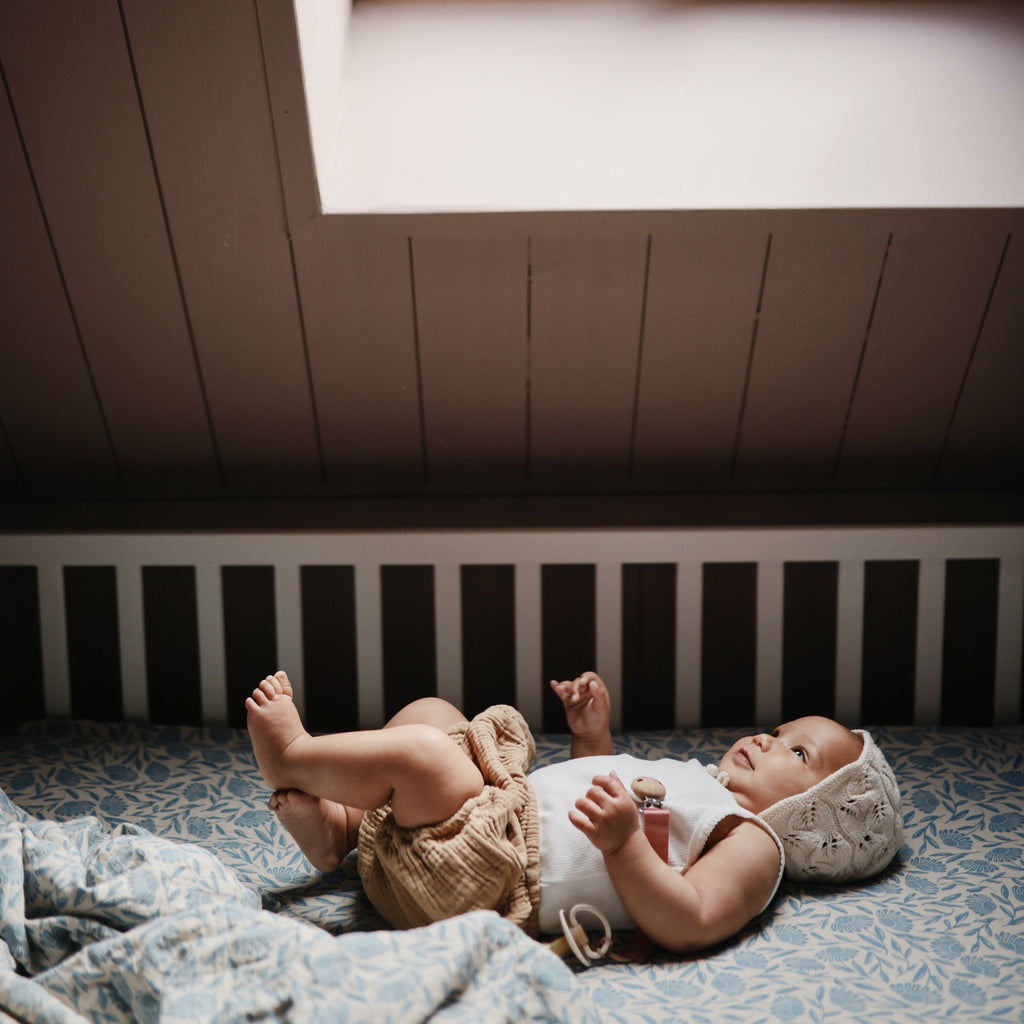 Organic Cotton Muslin Crib Sheet - Various Colors