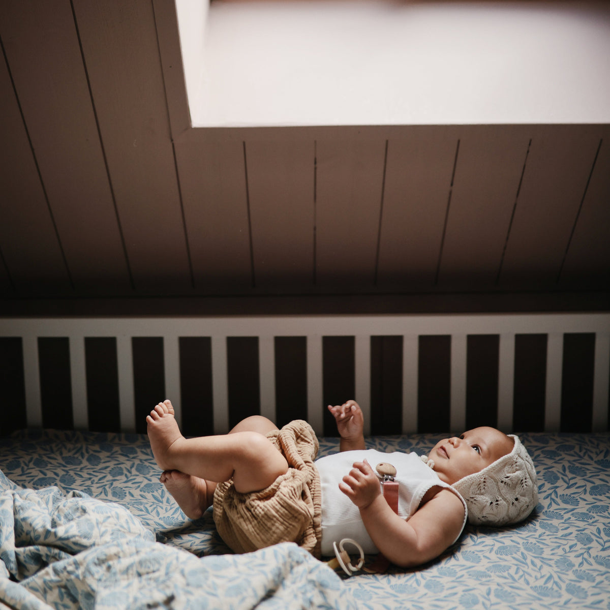Organic Cotton Muslin Crib Sheet - Various Colors