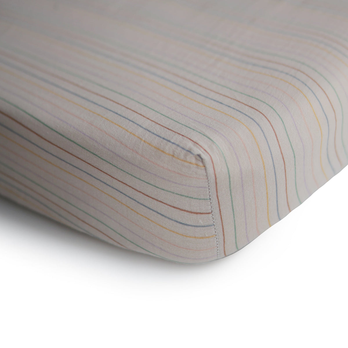 Organic Cotton Muslin Crib Sheet - Various Colors