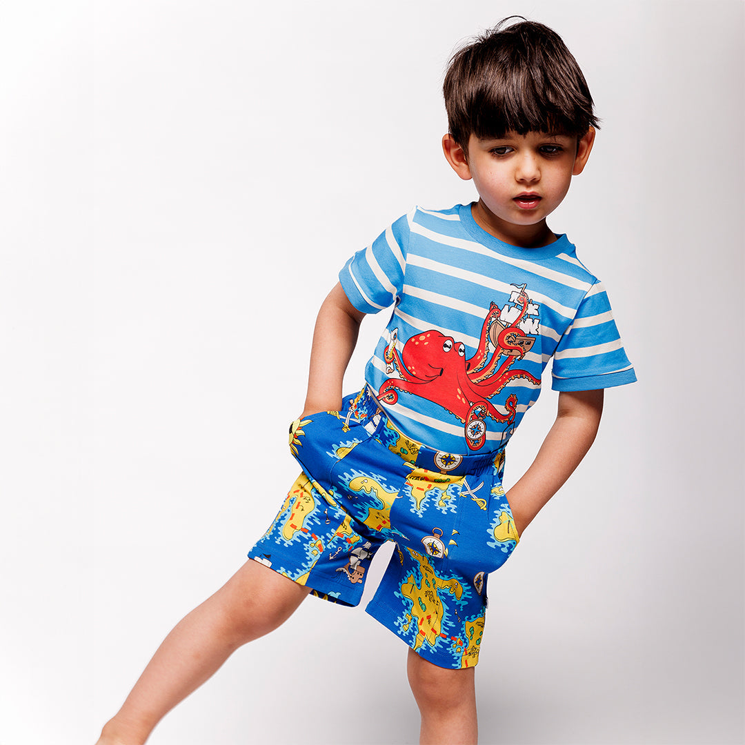 Shorts- pirate, royal blue