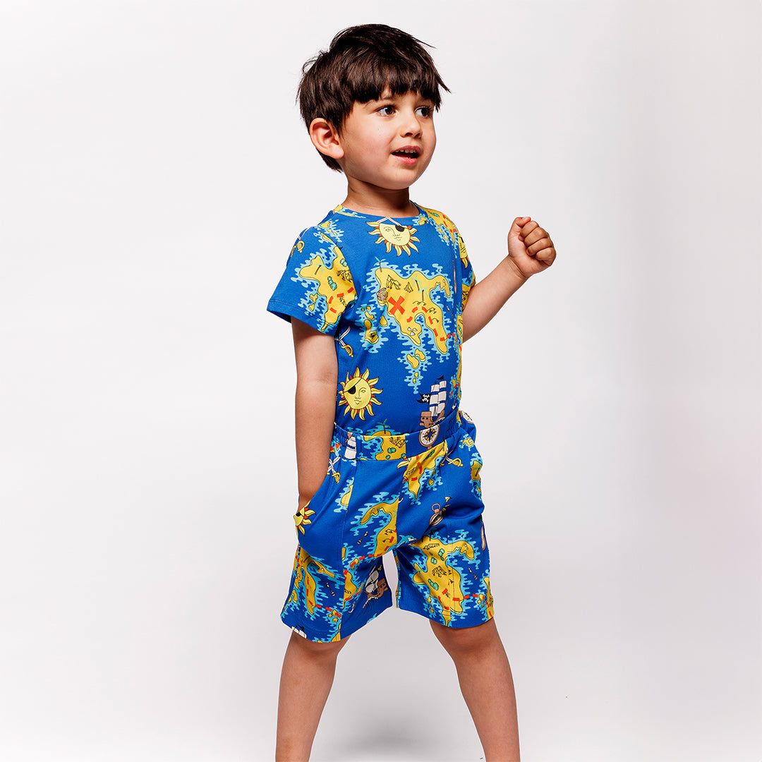 Shorts- pirate, royal blue