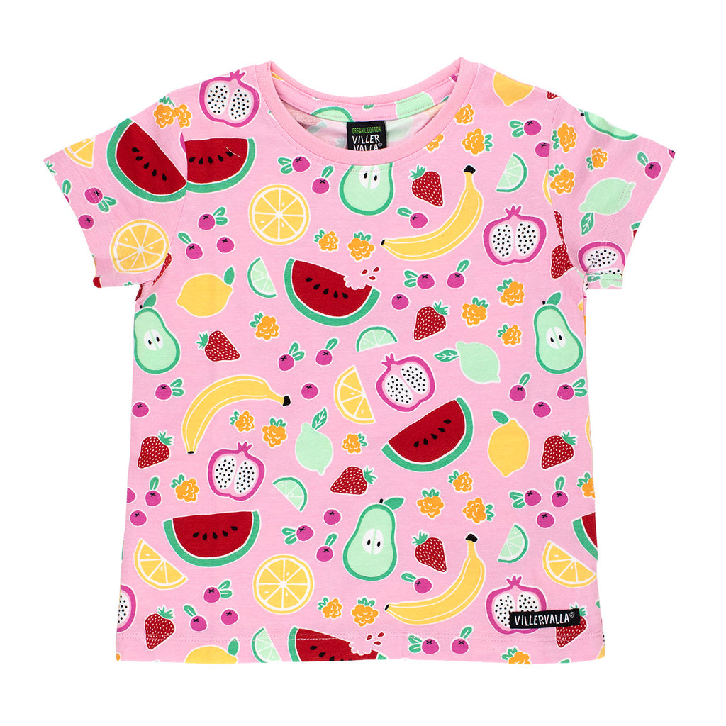Short-sleeved t-shirt- fruit, blossom pink