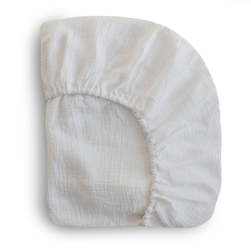 Organic Cotton Muslin Crib Sheet - Various Colors