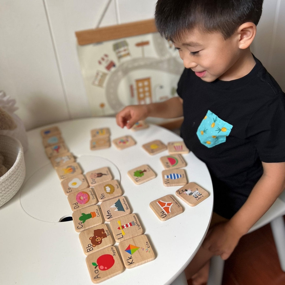 Wooden Learning Tiles - Alphabet