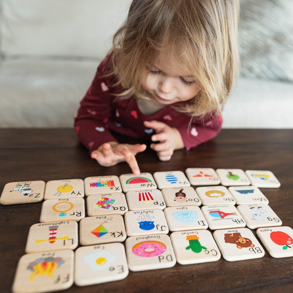 Wooden Learning Tiles - Alphabet