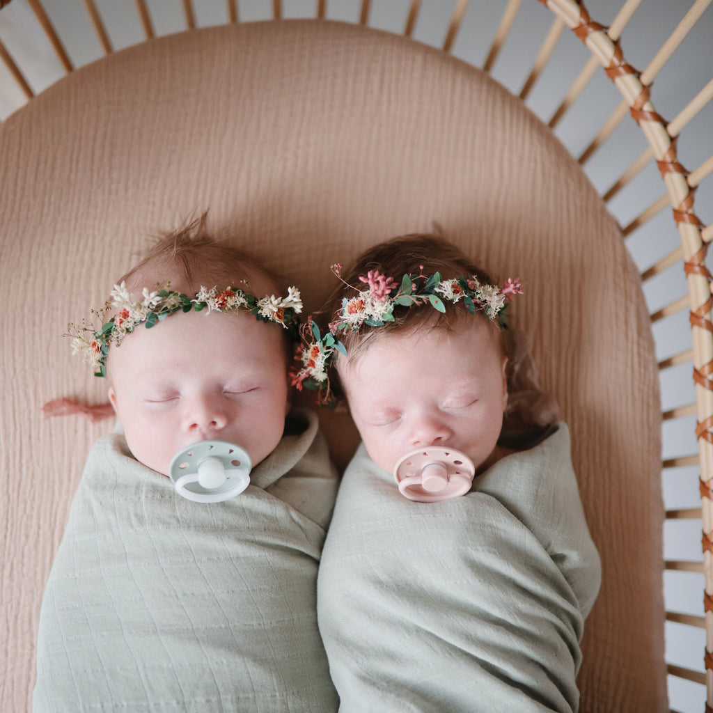 Organic Cotton Muslin Crib Sheet - Various Colors