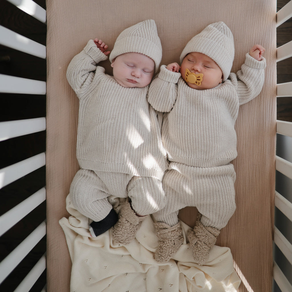 Organic Cotton Muslin Crib Sheet - Various Colors