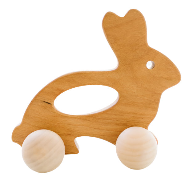 Wooden Push Toy - Bunny