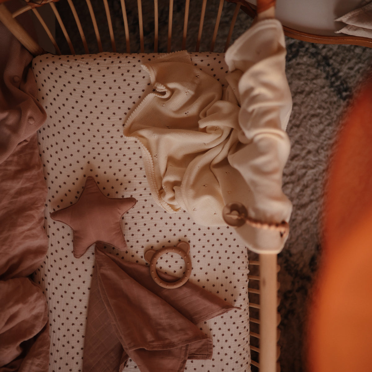 Organic Cotton Muslin Crib Sheet - Various Colors