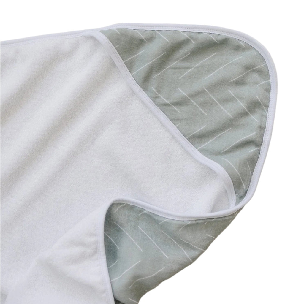 Muslin hooded towel- desert sage*