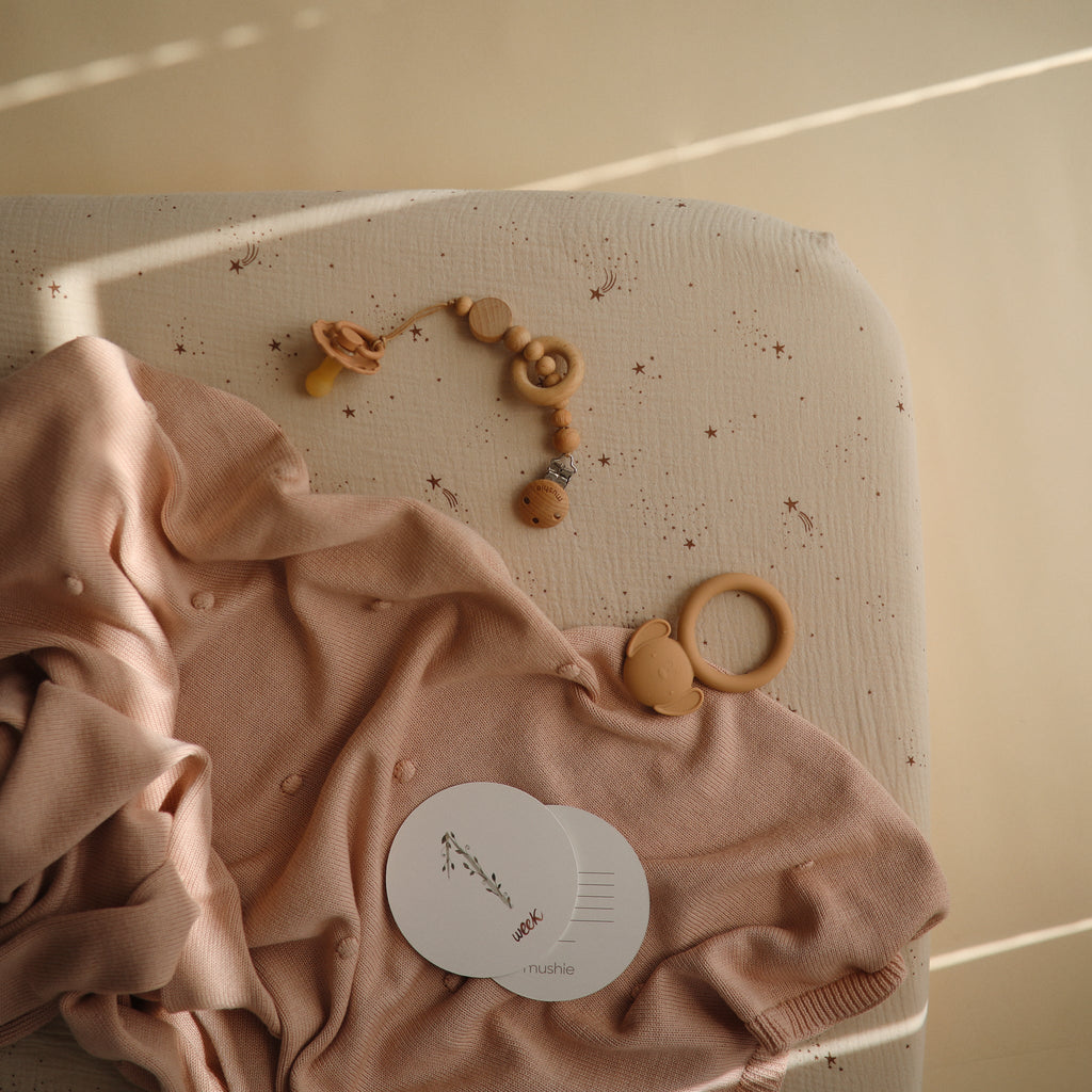 Organic Cotton Muslin Crib Sheet - Various Colors