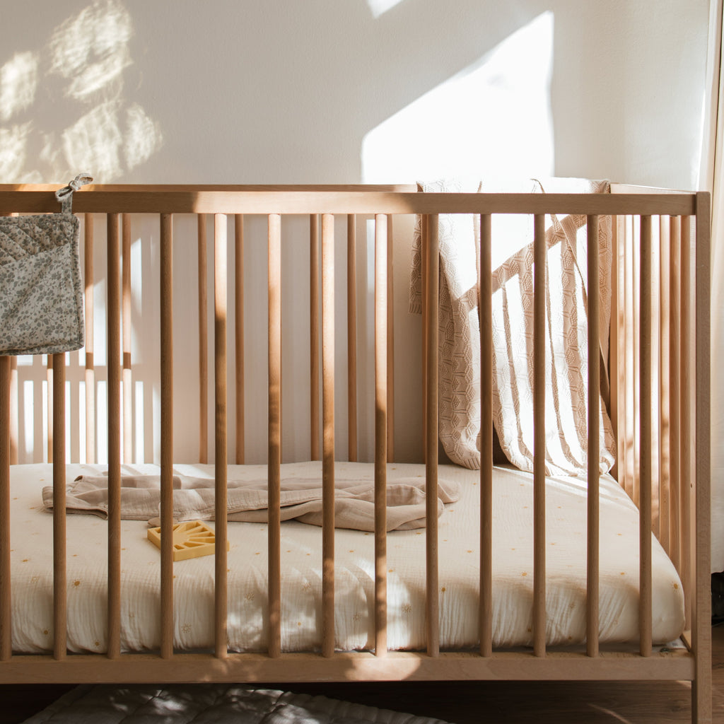 Organic Cotton Muslin Crib Sheet - Various Colors