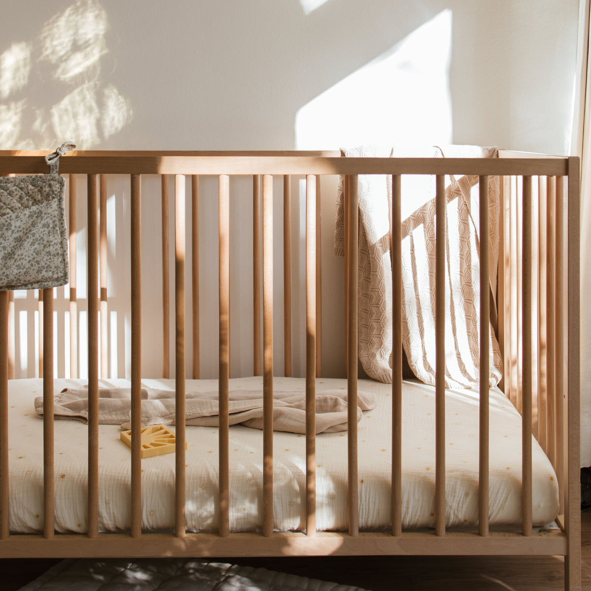 Organic Cotton Muslin Crib Sheet - Various Colors