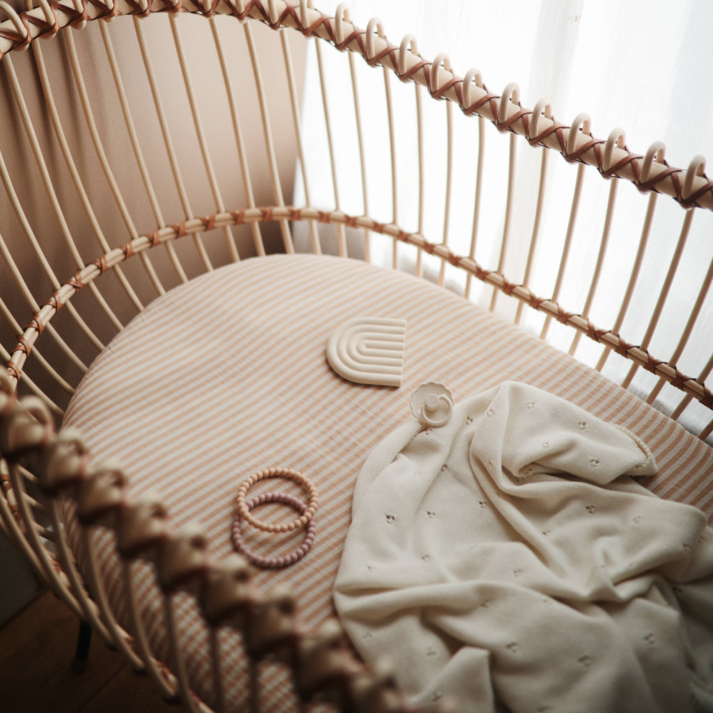 Organic Cotton Muslin Crib Sheet - Various Colors